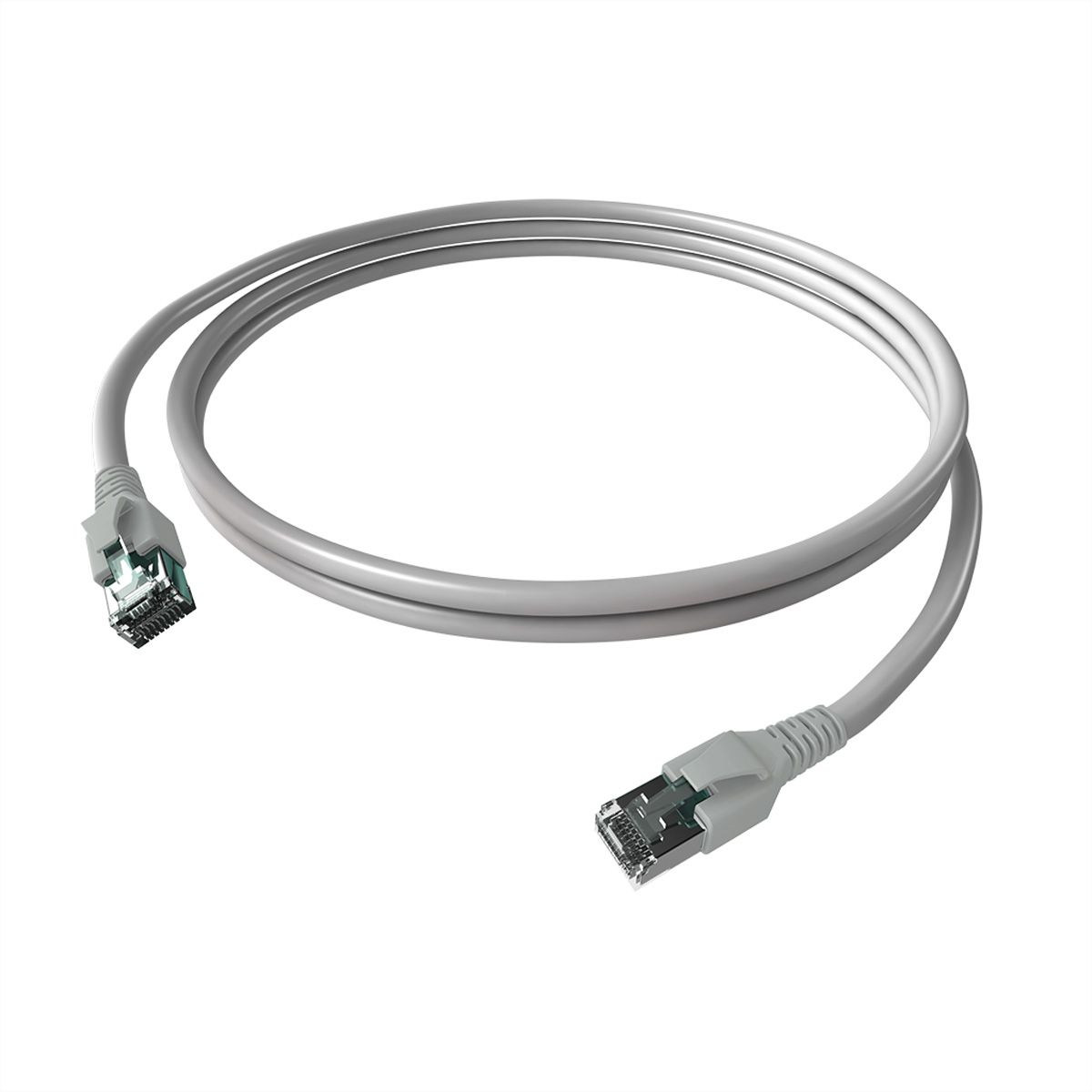 EasyLan FlexBoot Cordon Cat.6A, S/FTP, gris, 0,5 m