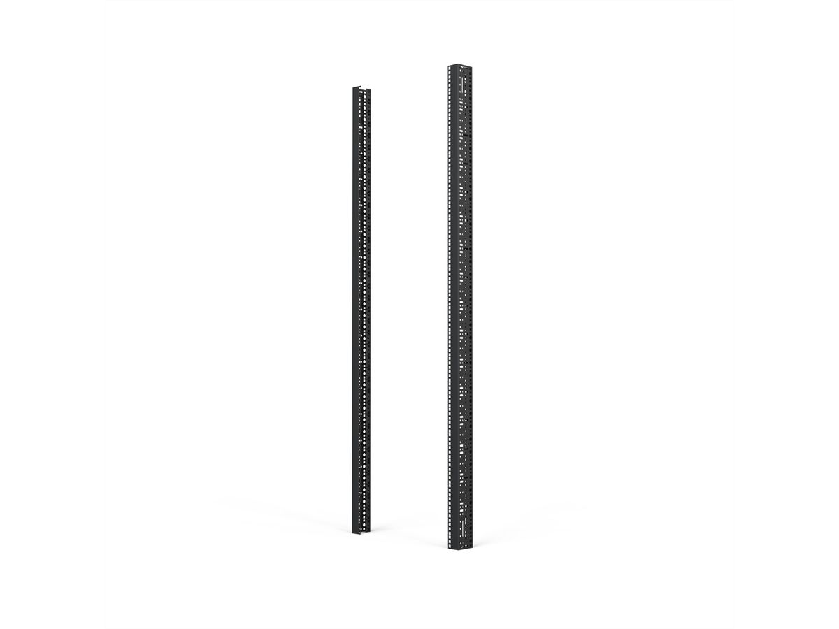 SCHROFF 19"-Winkelprofil mit Universal-Lochung (EIA), RAL 7035 - WINKELPROFIL 19"38HE 7035(2X)