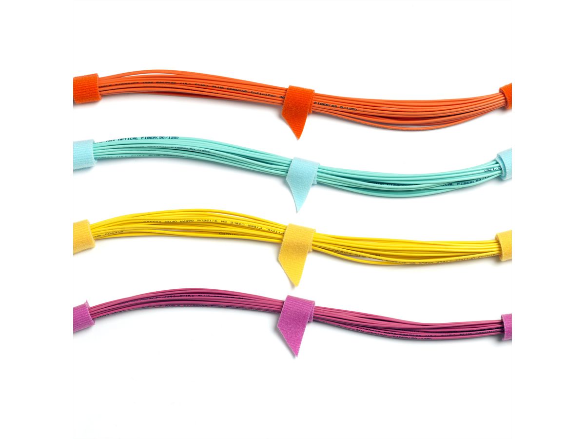 VELCRO® One Wrap® Strap 20mm x 230mm, 25 pièces, violet