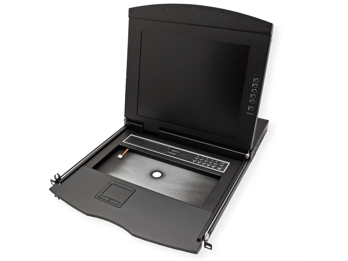 VALUE 19"-KVM-Switch, 8-Port, 43 cm (17") TFT (4:3), VGA, USB, CH-Layout