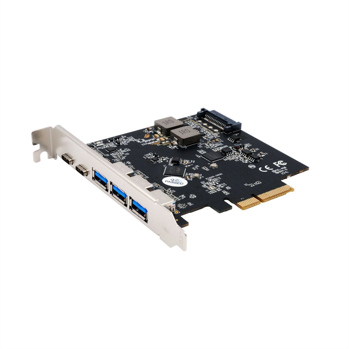 EXSYS EX-12006 5 Port USB 3.2 Gen2 PCIe Karte 3x USB-A und 2x USB-C
