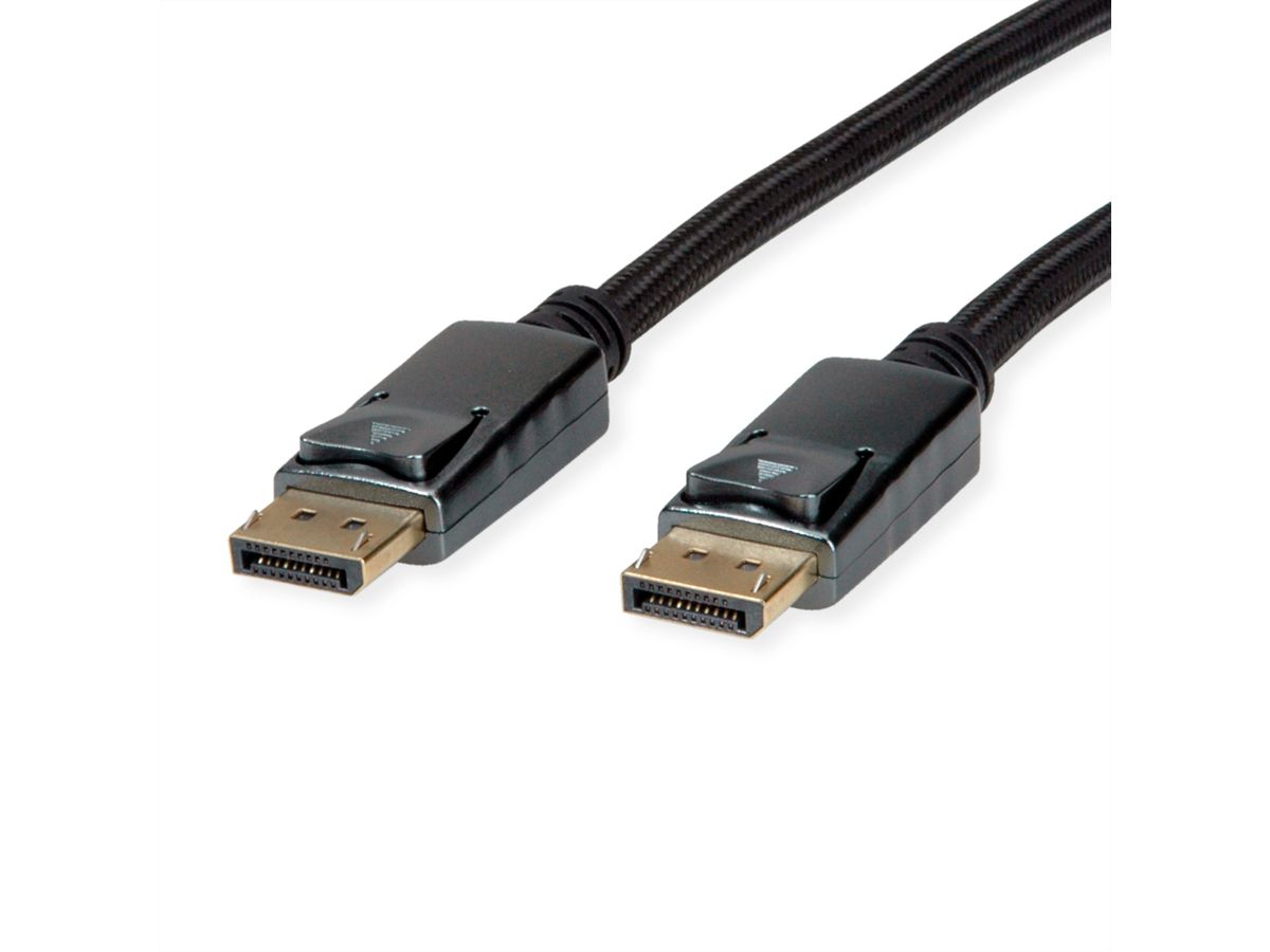 ROLINE Câble DisplayPort v1.4, DP M - DP M, noir/argent, 3 m