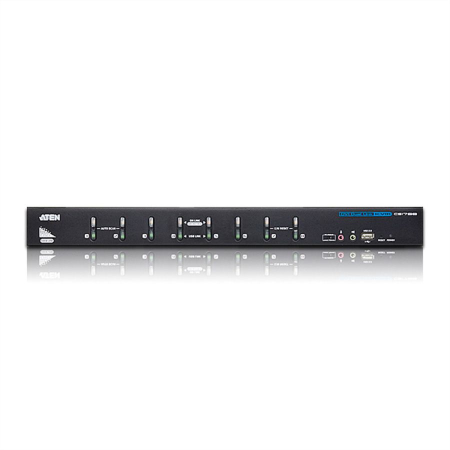 ATEN CS1788 KVM Switch Dual-Link DVI, USB, Audio, 8 Ports