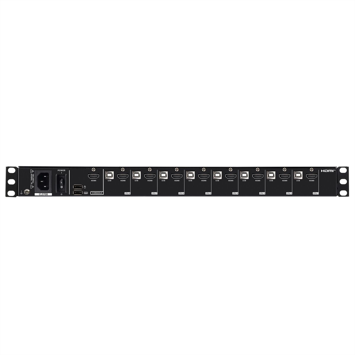 ATEN CL3708NX US Console KVM LCD grand écran USB HDMI 8 ports à rail simple, US-Layout