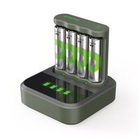 GP Batteries USB-Ladegerät GP B421, inkl. 4 x ReCyko AA 2100 mAh & USB Dock