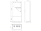 Hagor Outdoorstele ScreenOut Kiosk OH75, Outdoor, schwarz