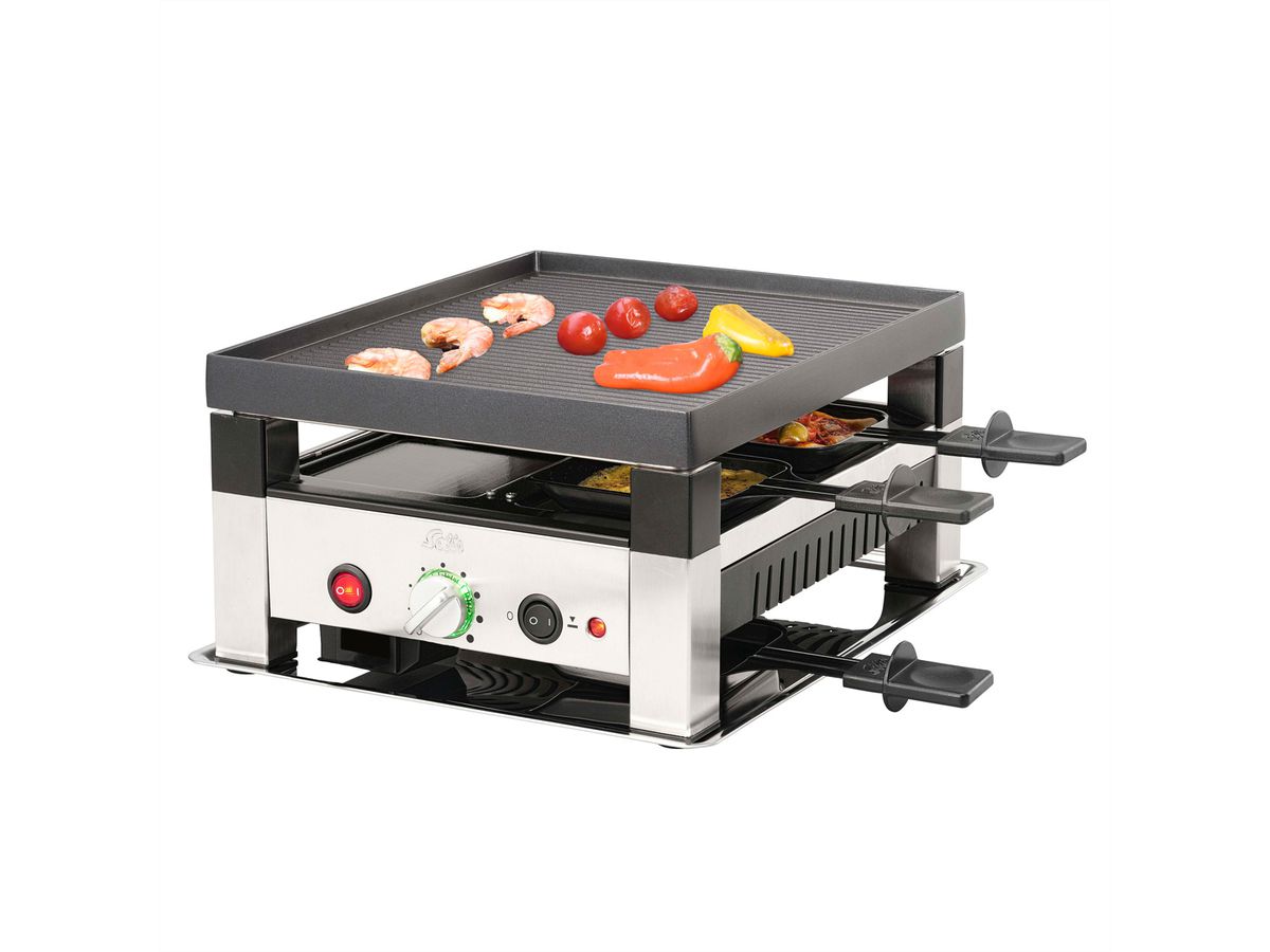 Solis 4 in 1 Raclette & Pizza Grill für 4 Personen