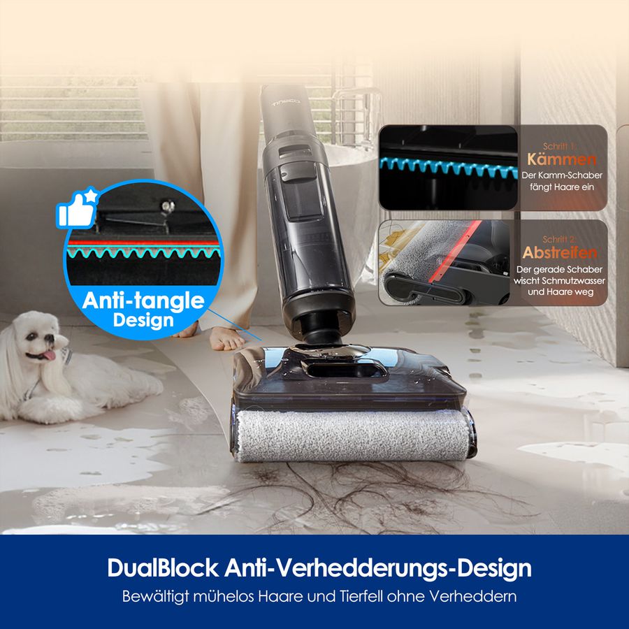 Tineco FLOOR ONE S7 Stretch Steam Plus , Nass-Trockensauger