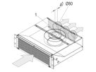 Plaque déflectrice d'air SCHROFF pour ventilateur poussoir 19", 3 U, arrière