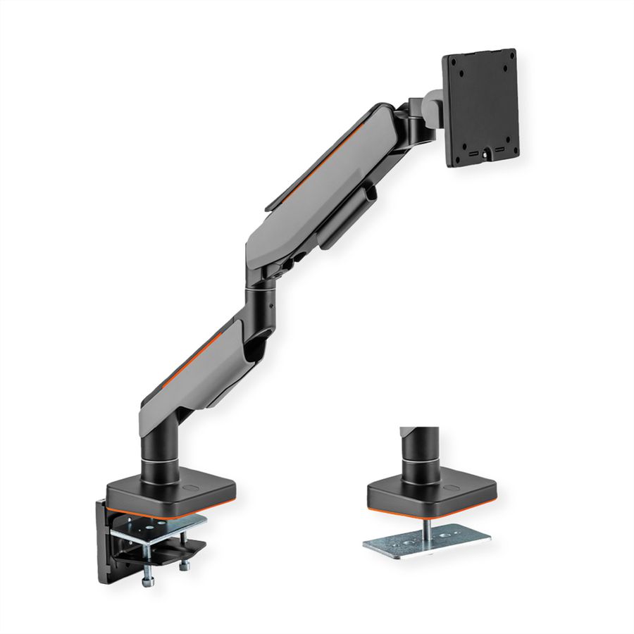 ROLINE Support LCD à gaz, fonction pivot, 5 axes de rotation, 17–49 pouces, jusqu'à 20 kg