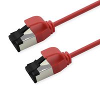ROLINE Cordon Cat.8.1 (Classe I) S/FTP (PiMF), LSOH, Slim, PoE, rouge, 5 m