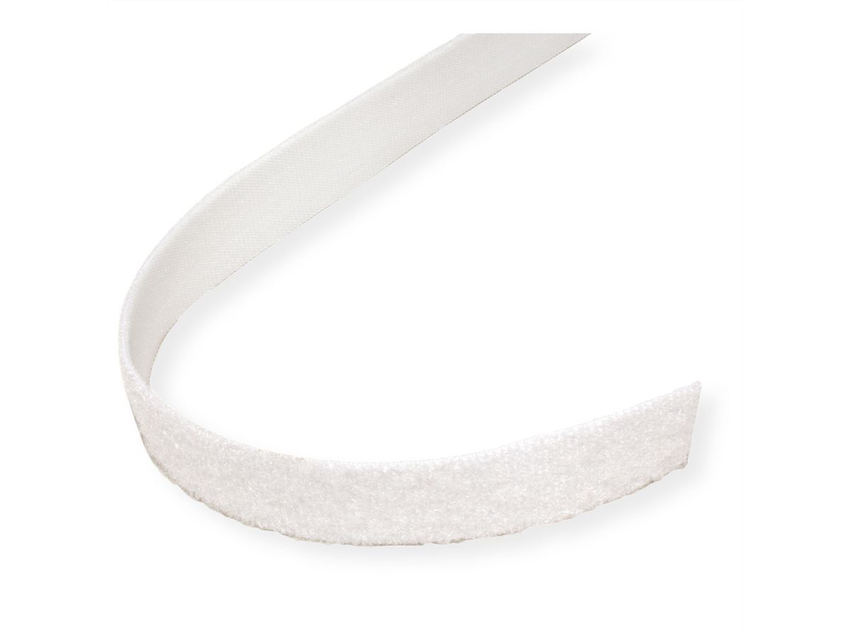 VELCRO® ONE-WRAP® Bande non perforée, 20mm, blanc, 5 m