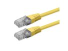 ROLINE Cordon Cat.6 (Classe E), UTP, PoE, jaune, 5 m