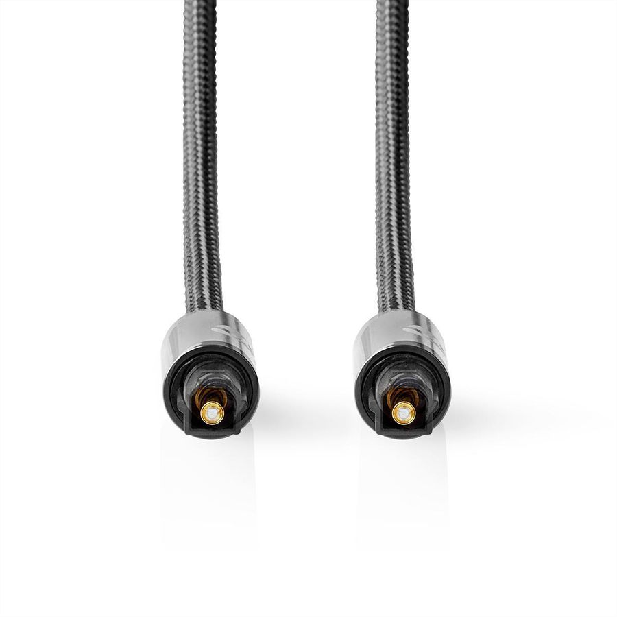 Nedis Optisches Audiokabel Toslink, ST/ST, grau, 3 m