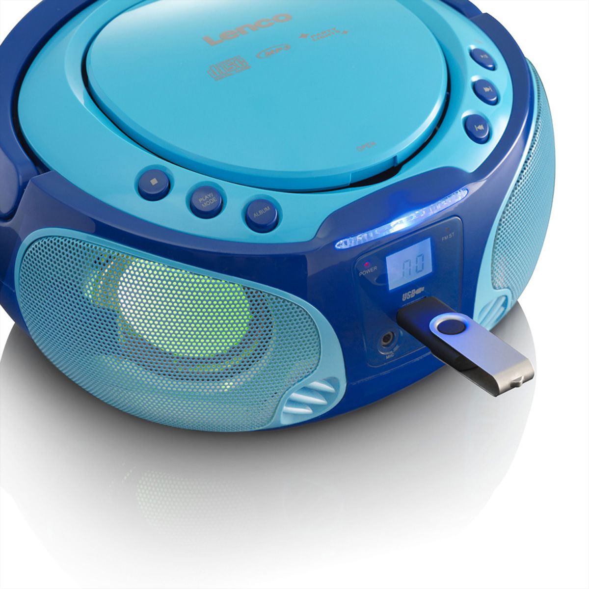 Lenco SCD-41 - Tragbares FM-Radio mit CD/MP3-Player - USB