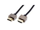 ROLINE Notebook HDMI High Speed Kabel mit Ethernet, schwarz, 1 m