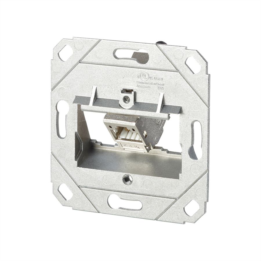 METZ CONNECT C6Amodul 1 Port 180°M UP0-Dose, reinweiß RAL9010
