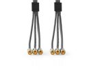 Nedis Composite-Videokabel 3x Cinch ST/ST, 2 m