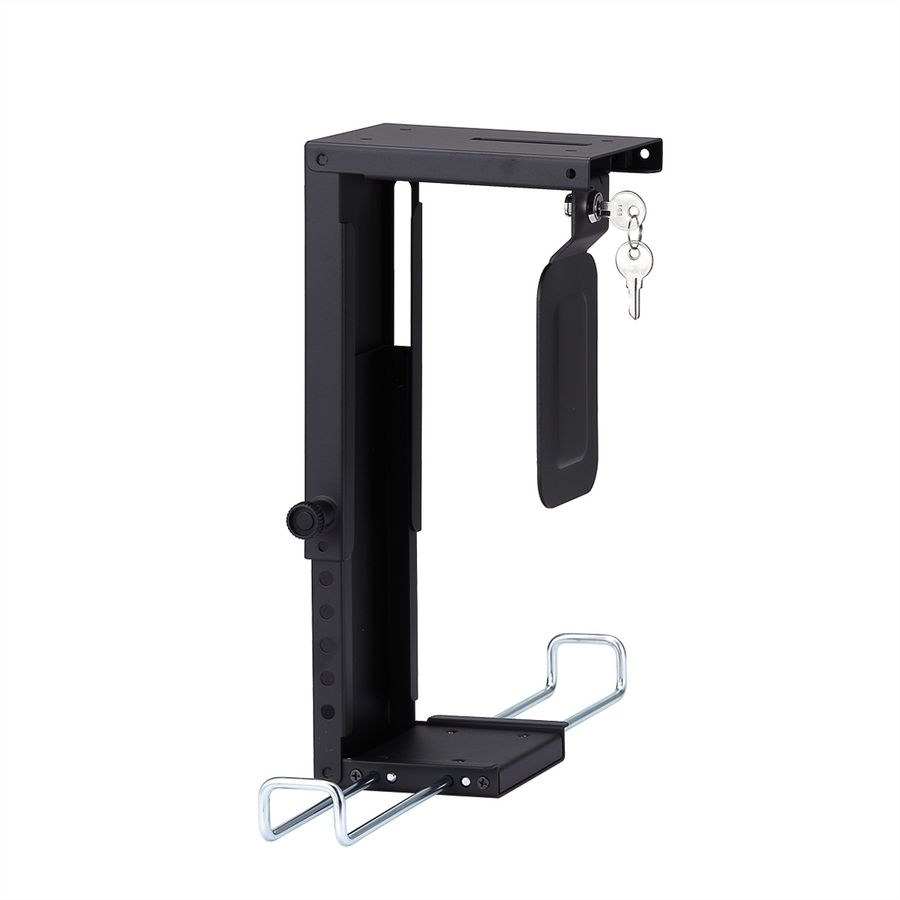 ROLINE Slim/Mini-PC-Halterung, abschliessbar, schwarz, bis 10 kg