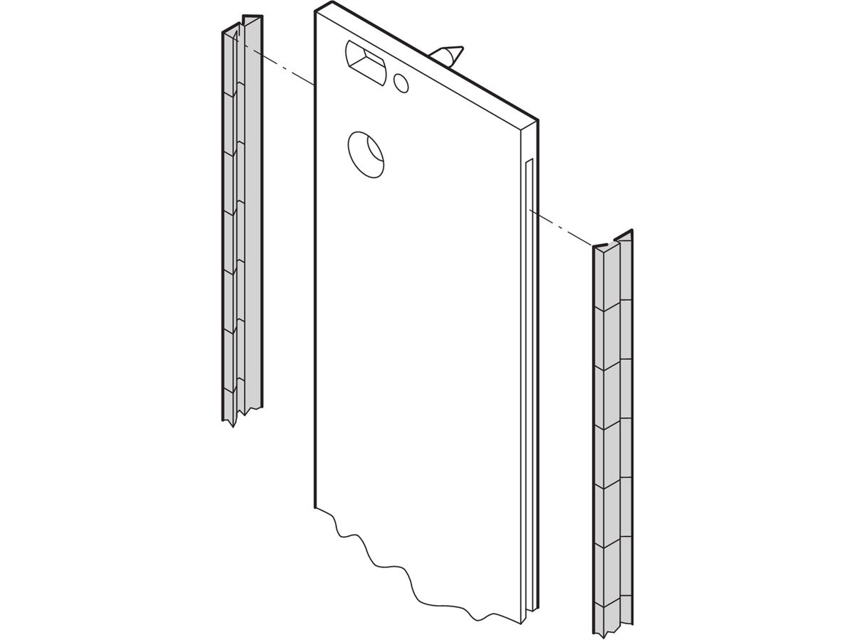 SCHROFF EMV-Dichtung (Stahl, rostfrei) - EMC DICHTUNG 6HE 232LG 100ST.