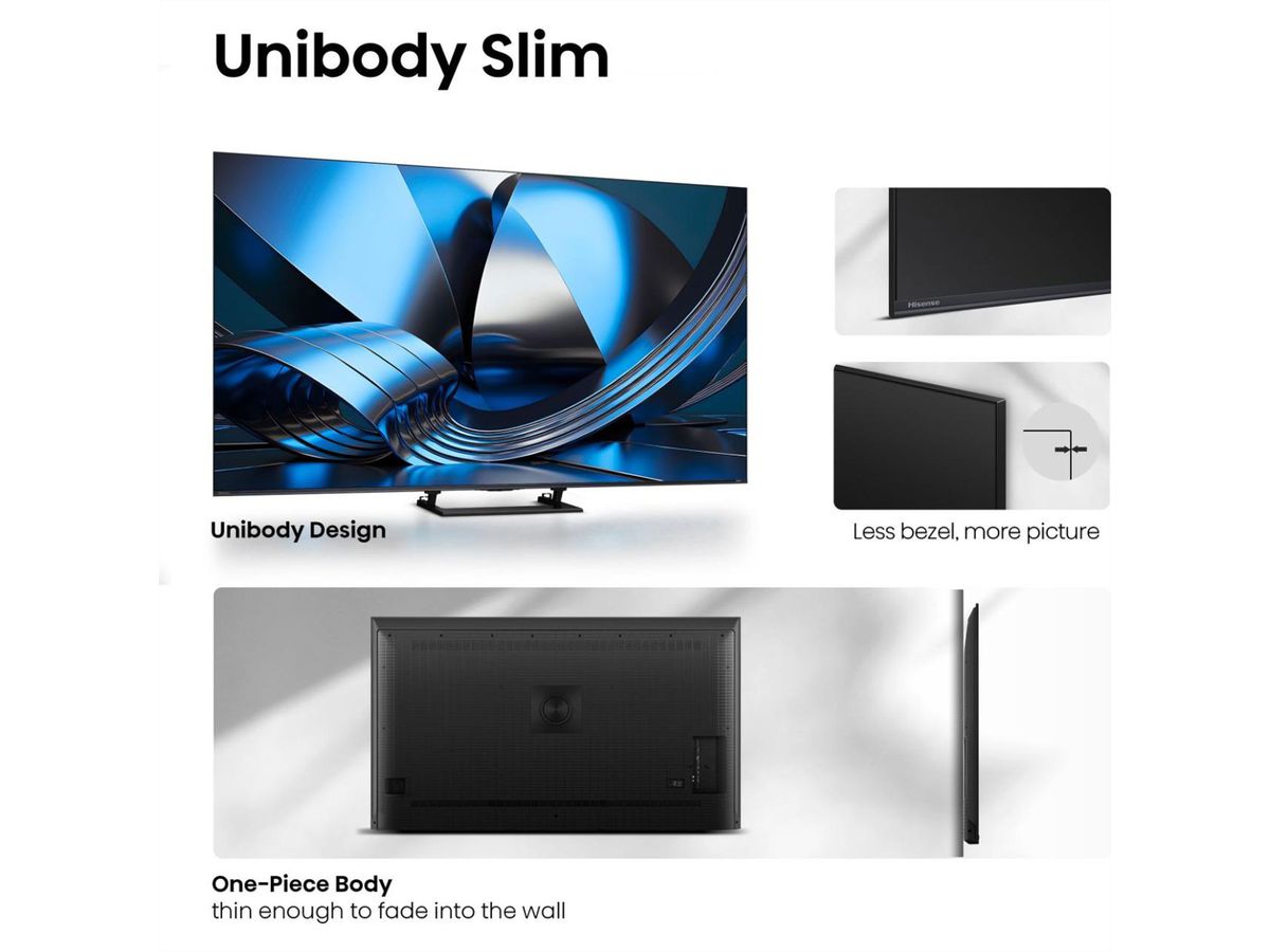 Hisense TV 65U7SE 65", Mini-LED 4K, 144Hz, 1400 Nits