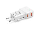 VALUE Chargeur de voyage USB avec prise UK/US/Euro, 2 ports, 1x QC3.0 A + 1x C (PD), 25W