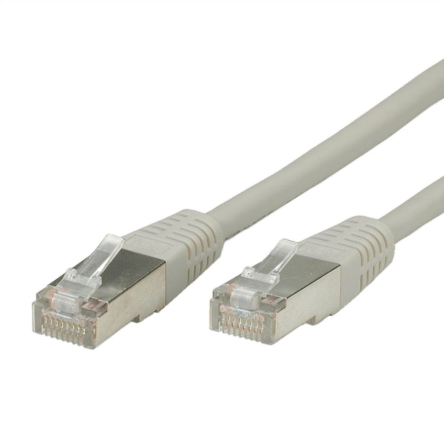 Cordon VALUE Cat.6 (Classe E) S/FTP (PiMF), gris, 1 m