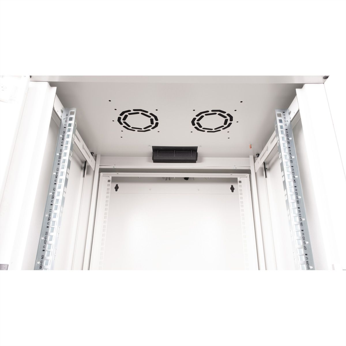 **DEMO**ROLINE 19-Zoll Wandgehäuse Pro 16 HE, 600x600 BxT zweiteilig schwenkbar grau