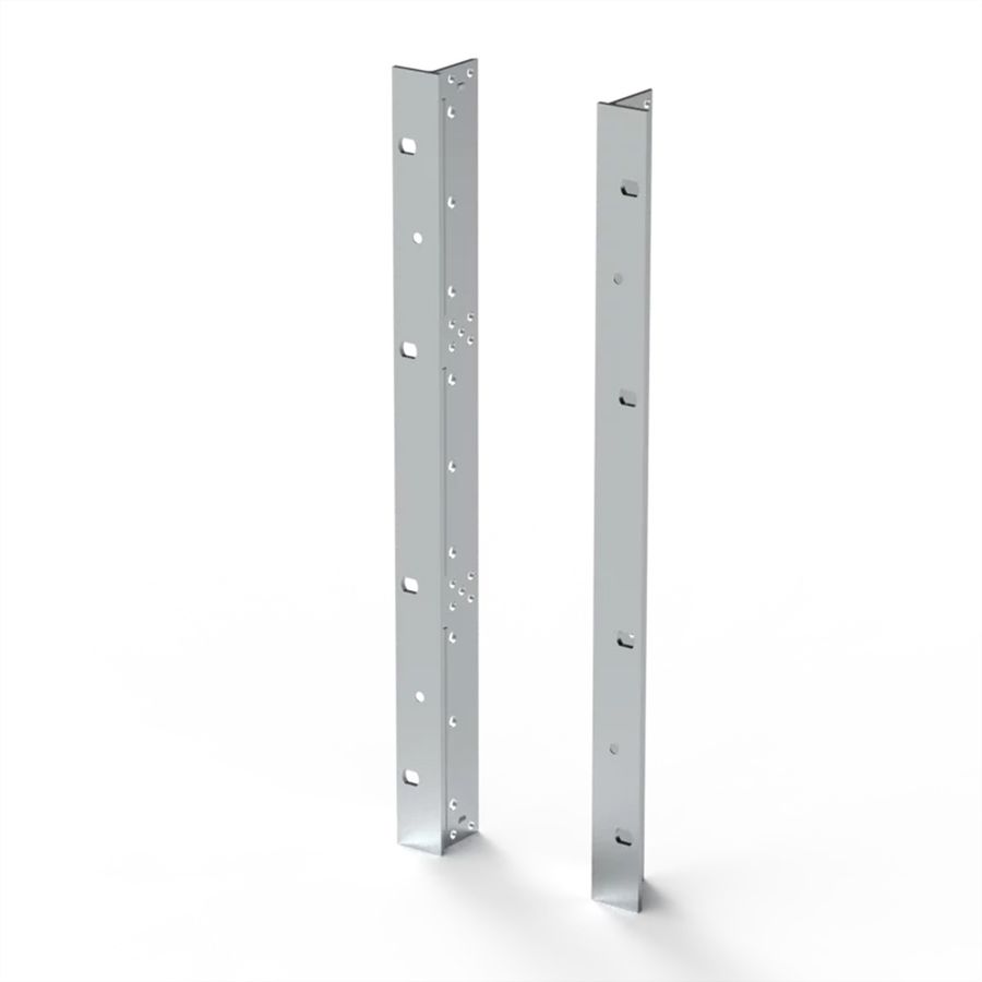 SCHROFF 19"-Winkel Typ F mit / ohne Grifflöcher für Textildichtung - 19"WINKEL 9HE M.GR. 2STK