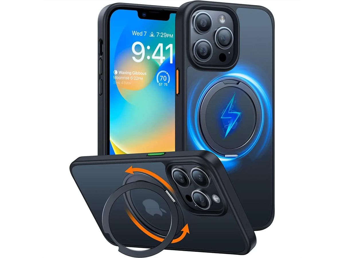 Torras UPRO Ostand Pro Case, iPhone 14 Pro, MagSafe, noir