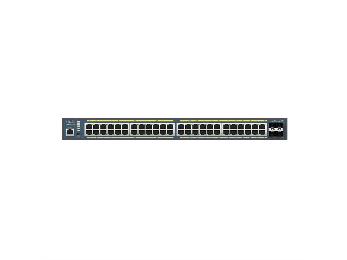 EnGenius EWS7952P-FIT 48-Port Gigabit PoE+ Switch, Verwaltet, 410W mit 4 SFP-Anschlüssen