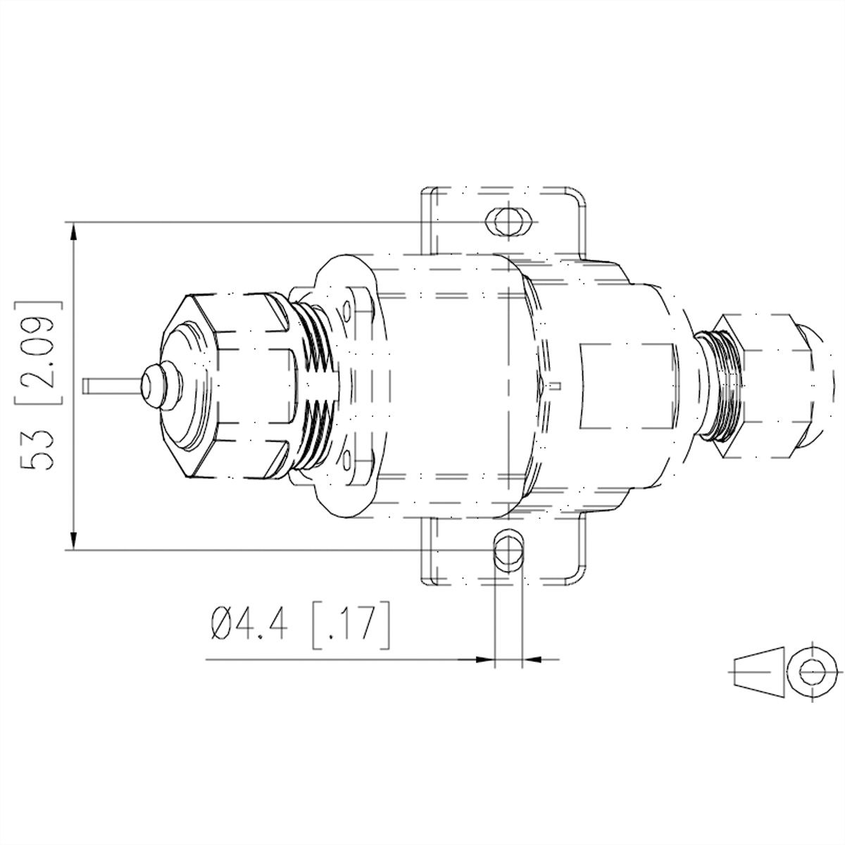 METZ CONNECT E-DAT Industry IP67 V1 AP + RJ45 field jack insert Cat.6 Class EA, T568A
