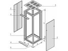 Armoire Eurorack SCHROFF sans portes, 34 U 1600H 600W 600D, RAL 7021/7035