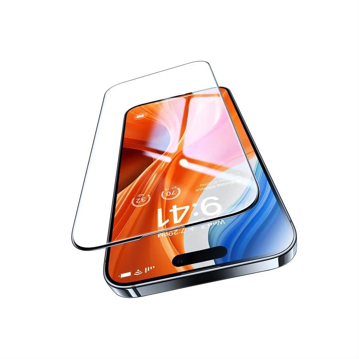 Torras Displayschutz Diamond Panzerglas, iPhone 15, transparent