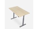 WRK21 Schreibtisch Smart 140 x 80 cm, Höhenverstellbar, Mandal Ahorn / Grau
