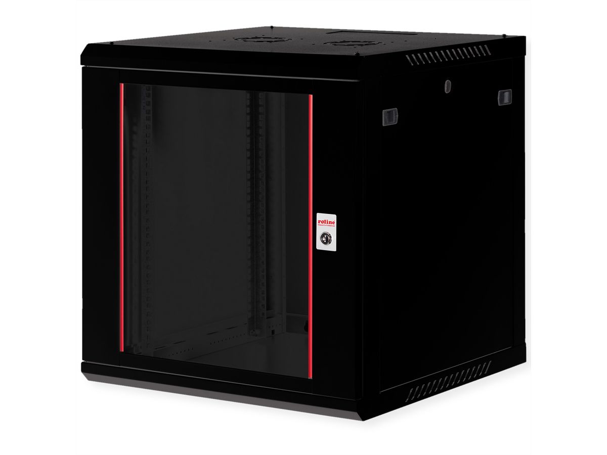 ROLINE 19-Zoll Wandgehäuse Basic Plus 12HE, 600x600 BxT schwarz
