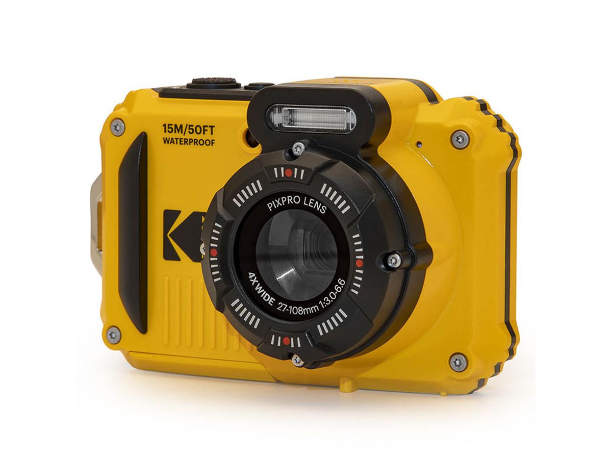 Appareil photo sous-marin Kodak WPZ2YL Bundle, inkl. 2ème batterie + carte SD micro 16Go