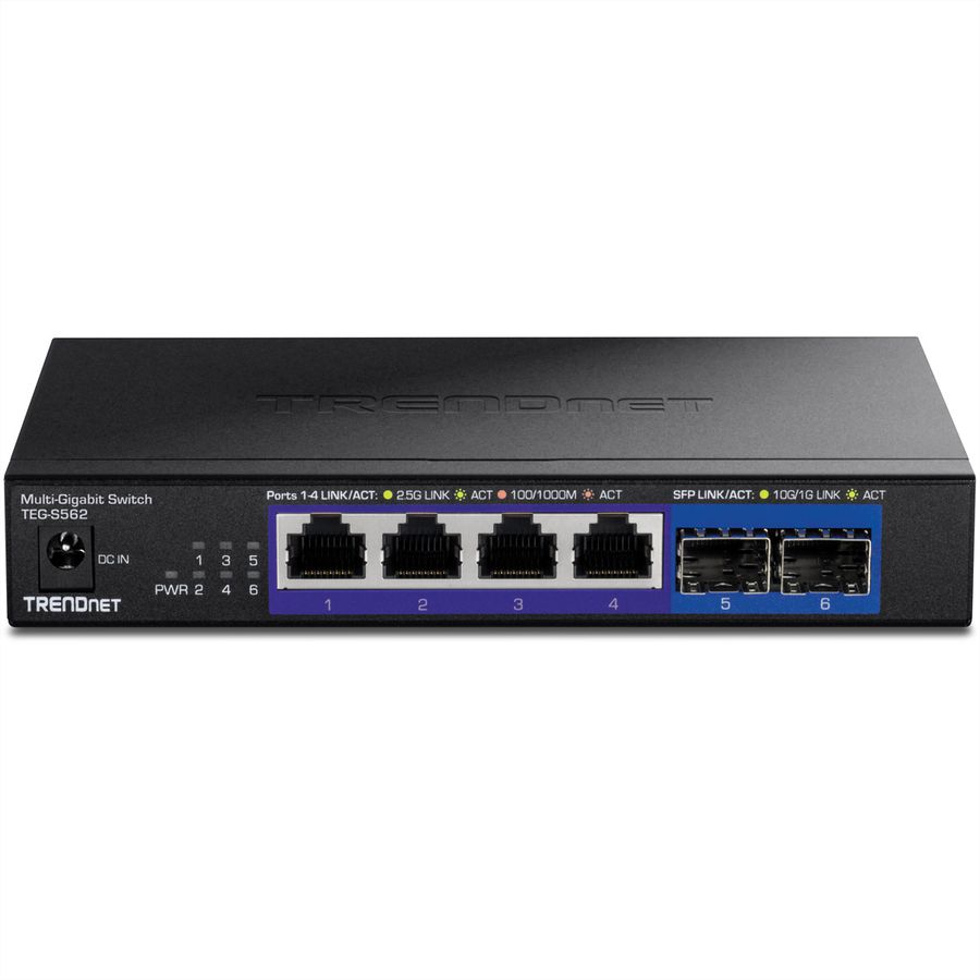 TRENDnet TEG-S562 6-Port Switch, Multi-Gigabit