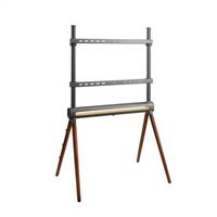 Hagor Système de stand Elia Studio Shine Wood, système de stand autonome, noir/gris