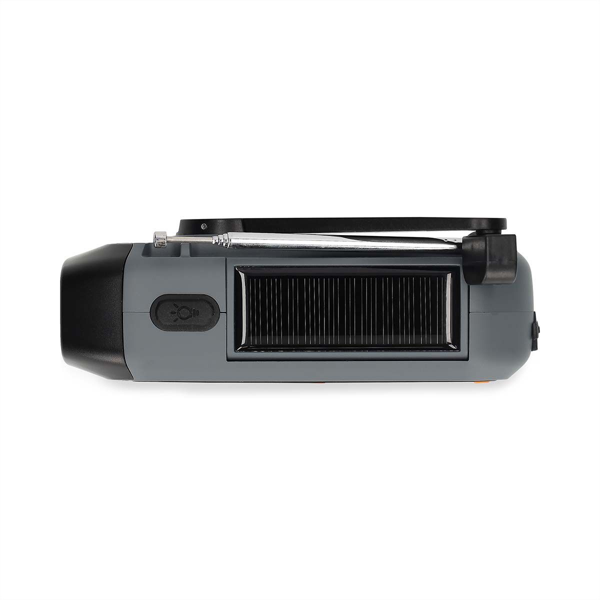 Radio d'urgence Nedis DAB FM avec manivelle, panneau solaire et batterie externe, Radio d'urgence portable pour les situations d'urgence, le camping et les activités de plein air