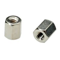 Ecrous hexagonaux, longueur de 6 mm, 10 sets de 2 écrous