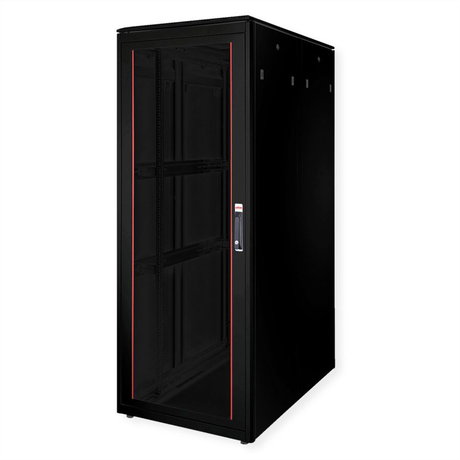ROLINE 19-Zoll Netzwerkschrank Pro 42 HE, 800x1200 BxT Glastür schwarz