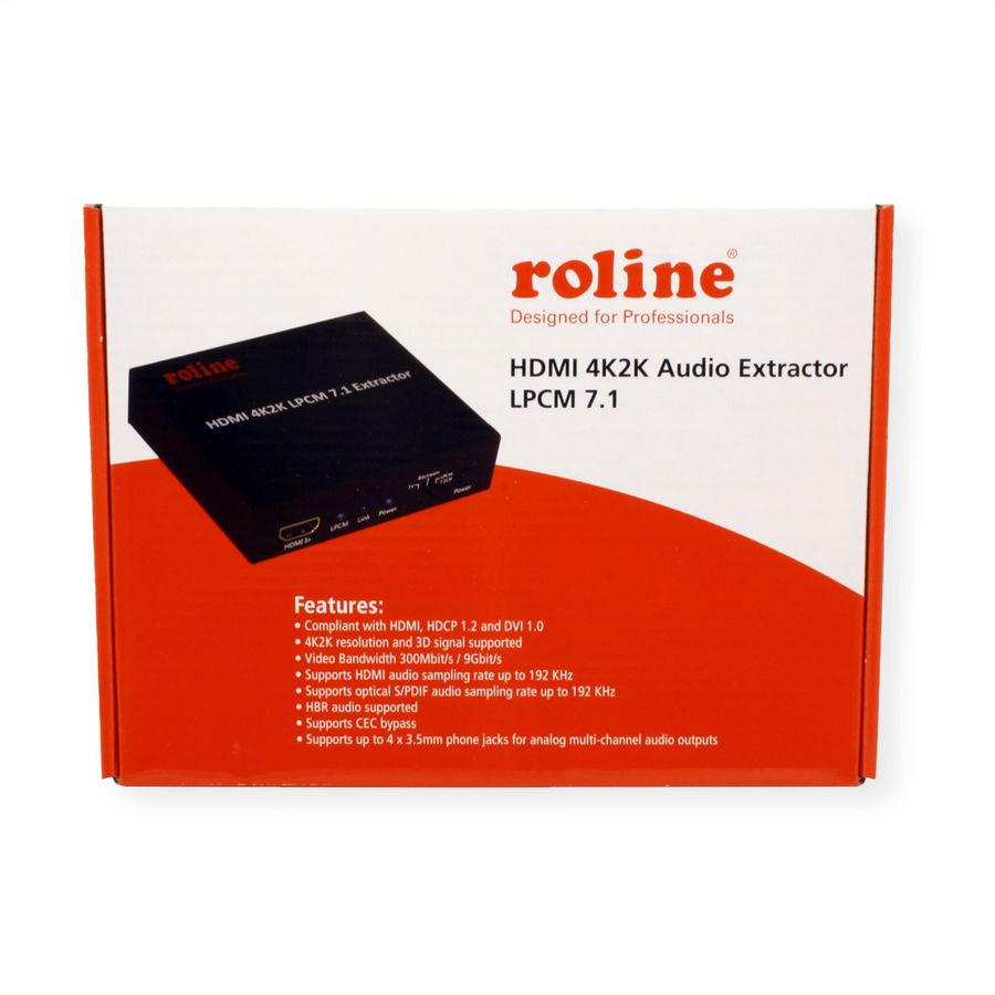 ROLINE HDMI 4K Audio Extraktor LPCM 7.1