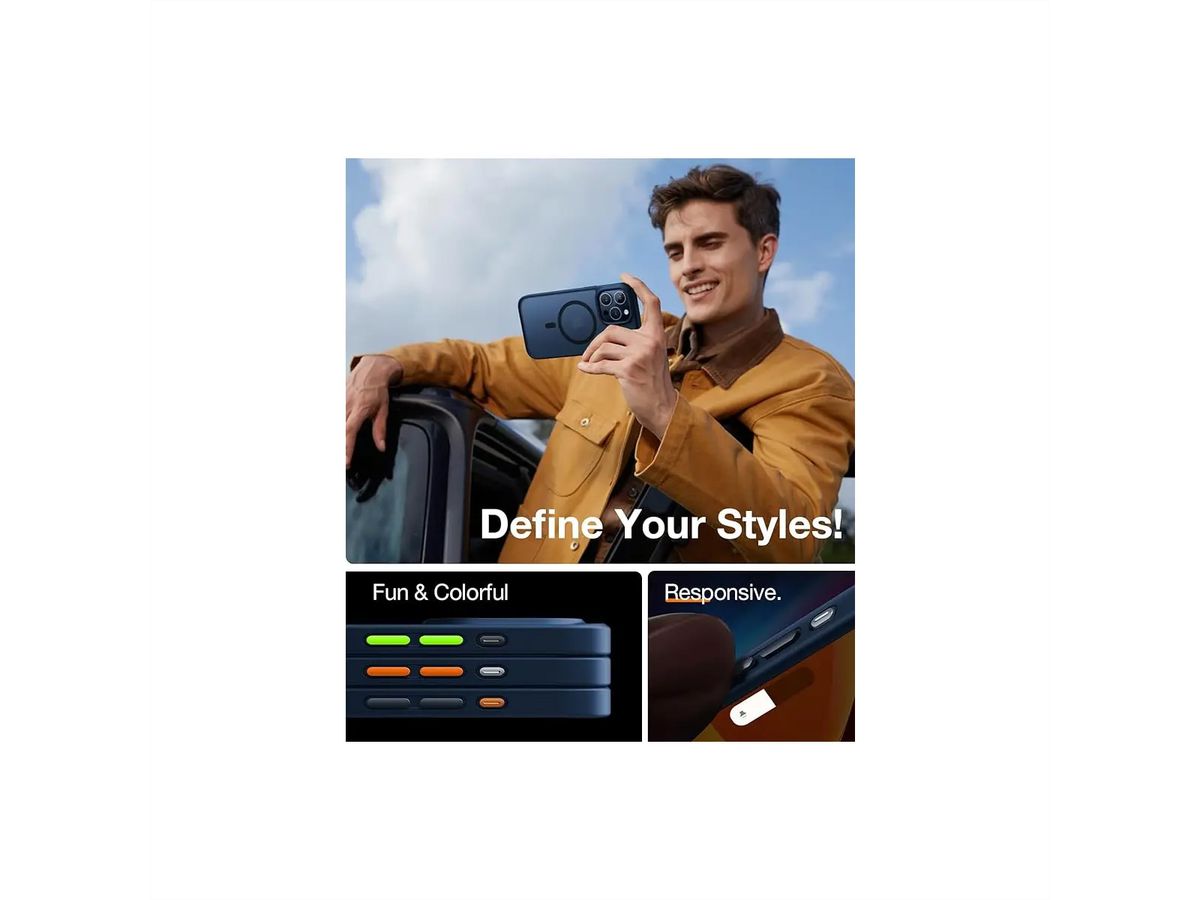 Torras étui portable Guardian , iPhone 15 Pro Max, bleu