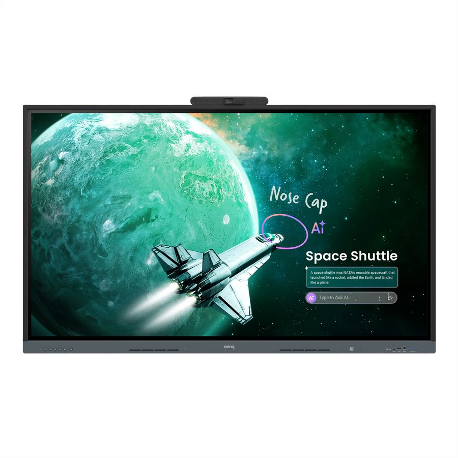 BenQ Interactive Display RE6505AC 65", 4K UHD, 500 Nits, 50-Punkt-Touch, 4K-Kamera