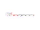 BACHMANN IT PDU ALU 0UH 15 x contact de protection CEE 3x 16A rouge