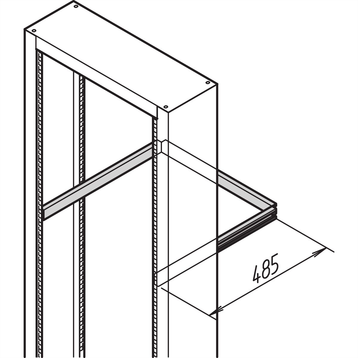 Labrack SCHROFF Rail support de câbles