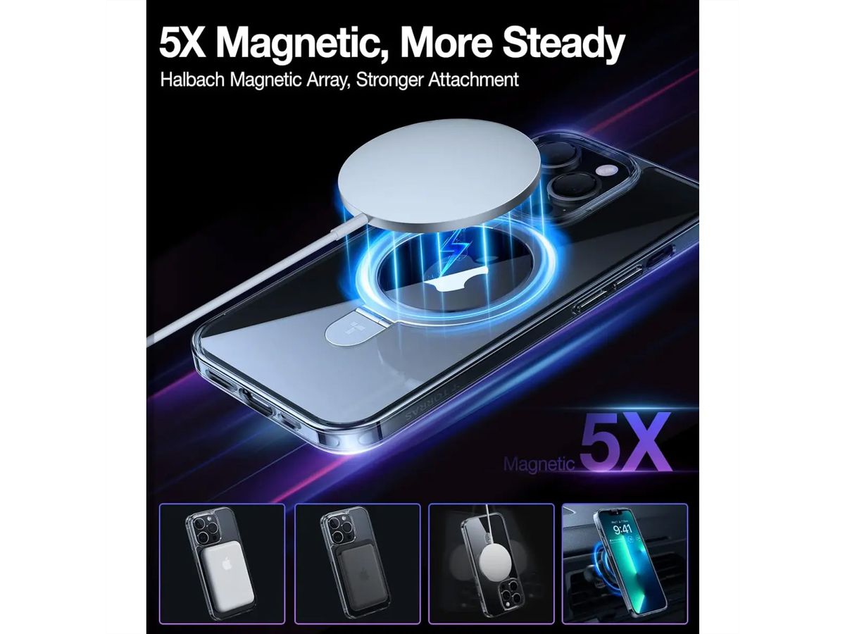 Torras UPRO Ostand Case, iPhone 13 Pro, MagSafe, transparent