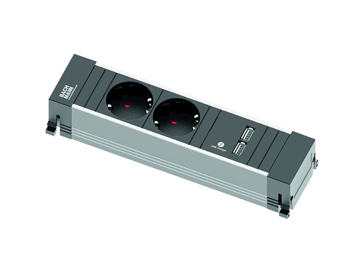 BACHMANN POWER FRAME Small 2x contact de protection 1x USBCharger