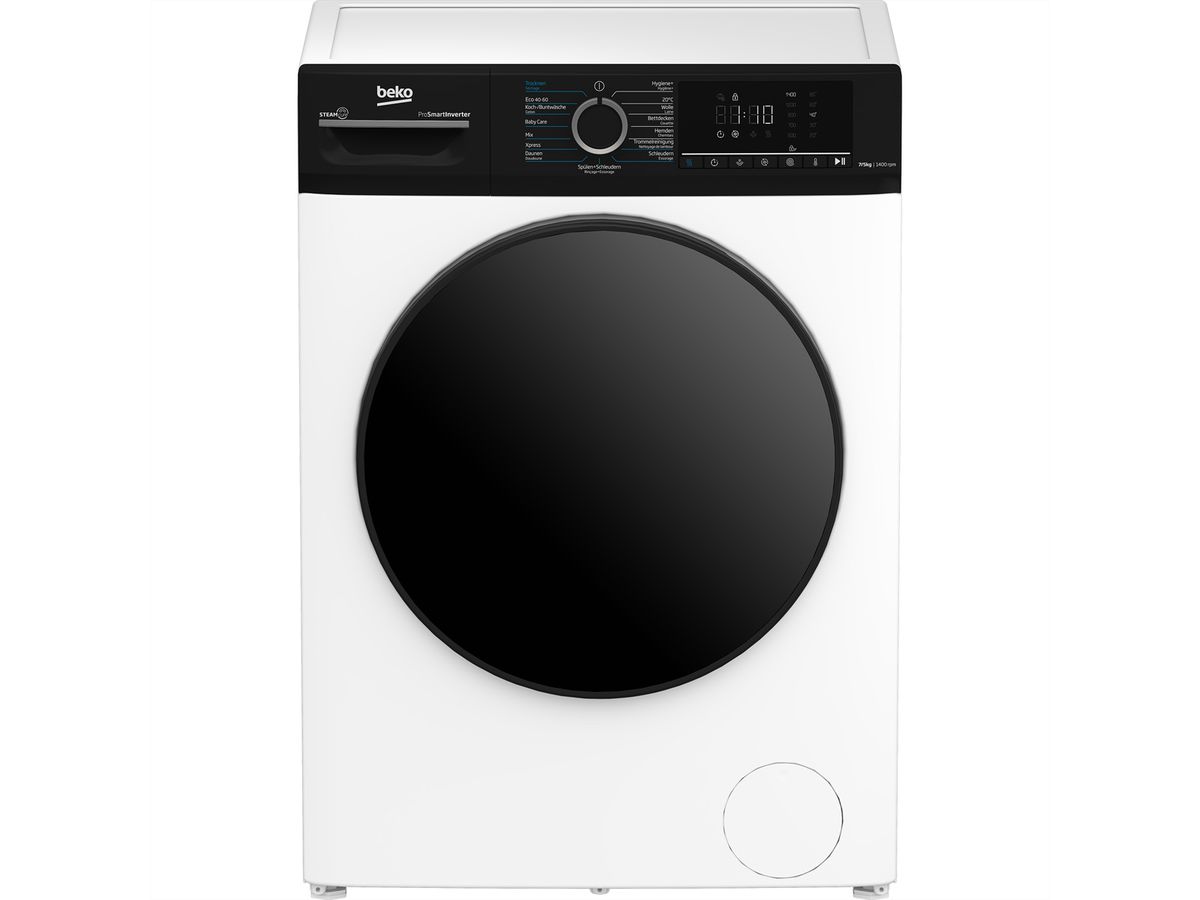 Beko Lave-linge séchant WTS210, W7kg/T5kg, SteamCure, 1'400U/min